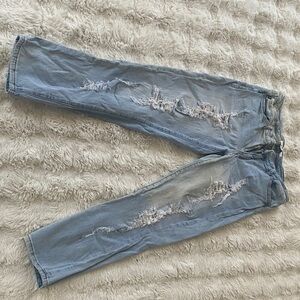 KanCan Light Blue Distressed Boyfriend Jeans